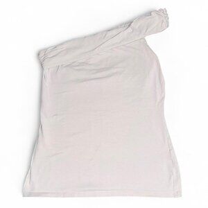 Chic White One-Shoulder Top (Flaws)
